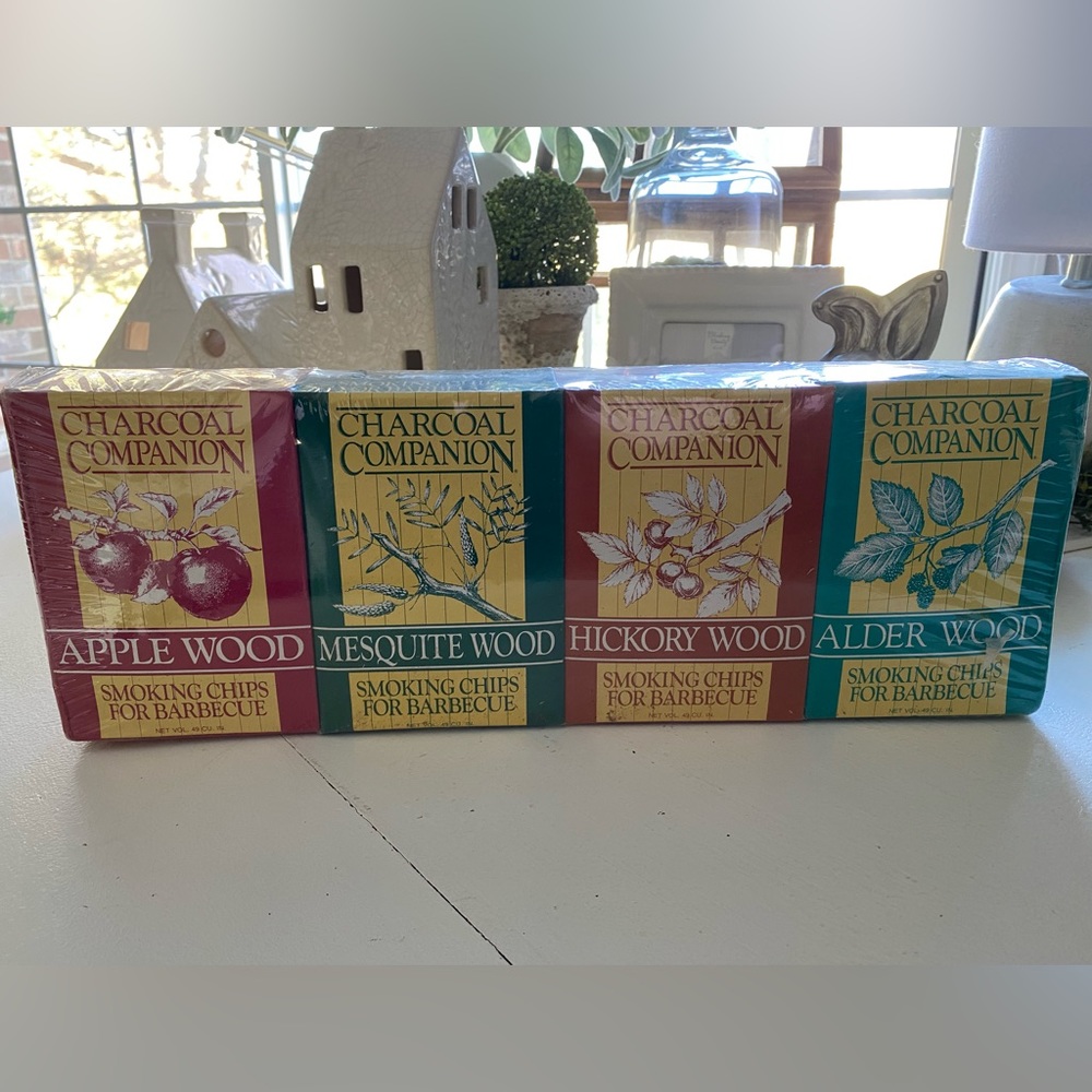 4 boxes Charcoal Companion wood grilling chips
